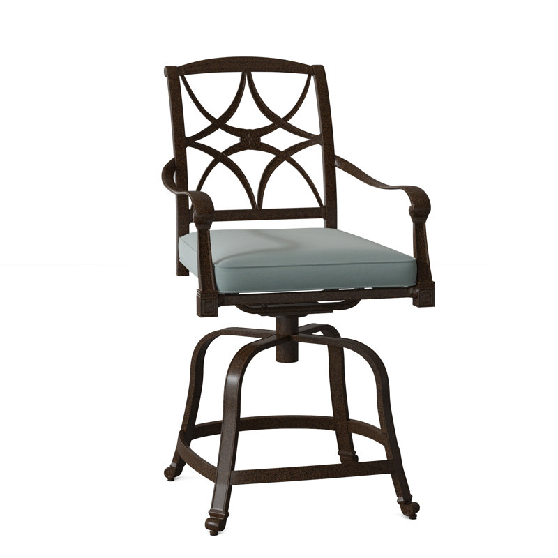 Woodard Wiltshire Patio Bar Stool with Cushion Wayfair